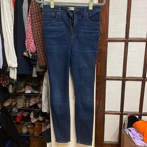 Madewell High Rise Curvy Skinny Jeans Sz 27